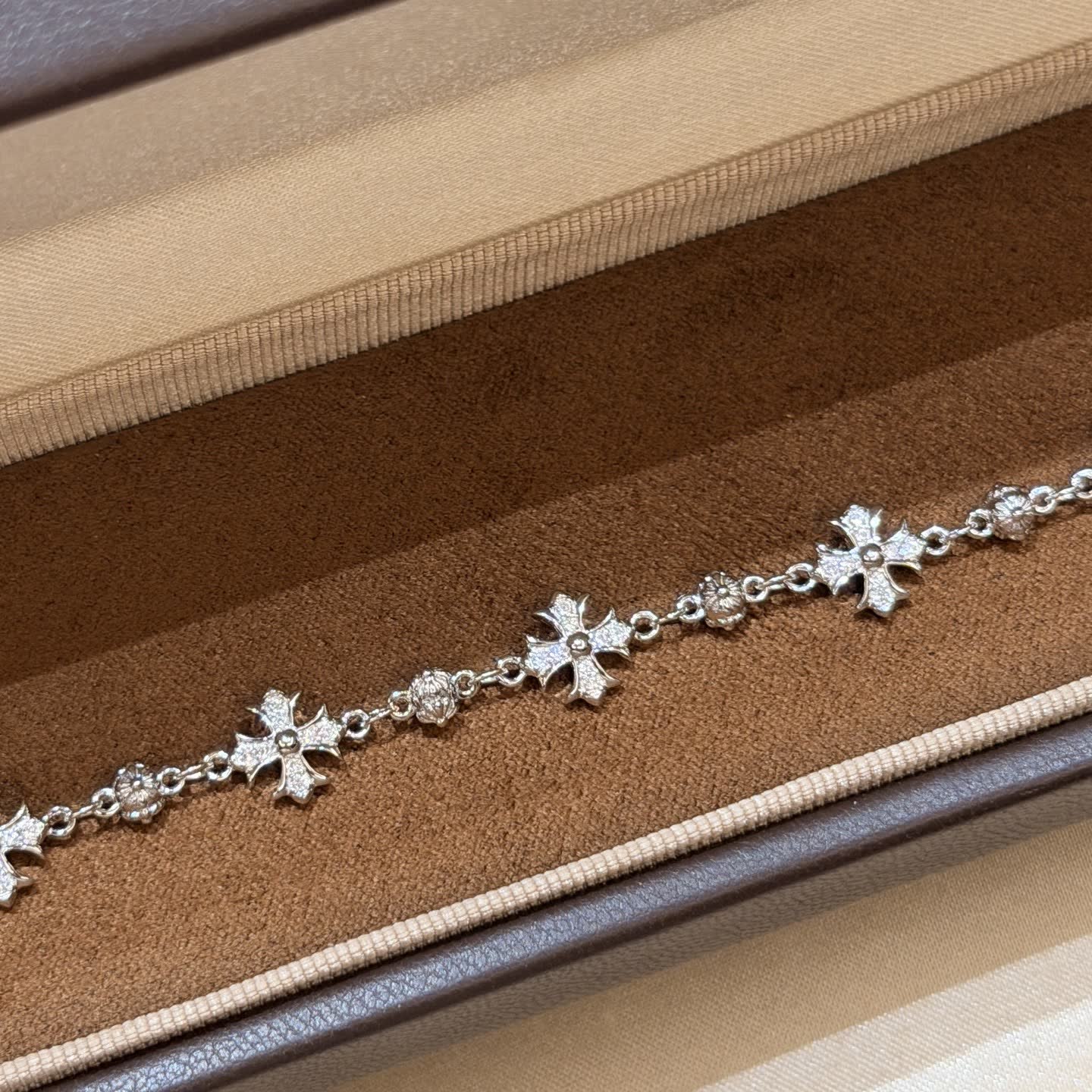 Chrome Hearts Silver Flower Bracelet